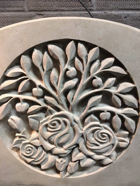 Hand carved flowers